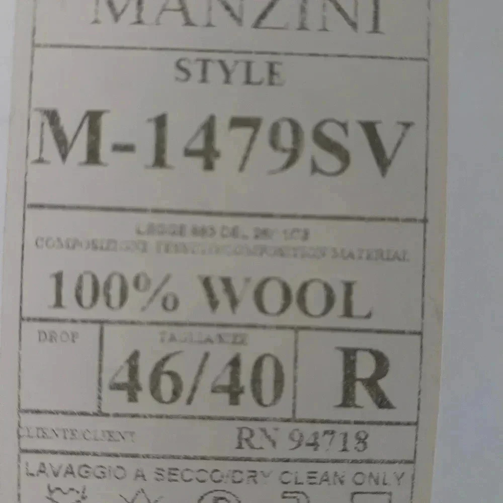 MANZINI Pura Lana Jacket Size 46/40R NWT - Picture 5 of 7